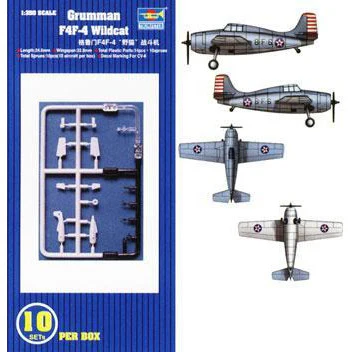 1/350 Trumpeter 06202 Grummen F4F-4 Wildcats - 10 Aircraft Carrier
