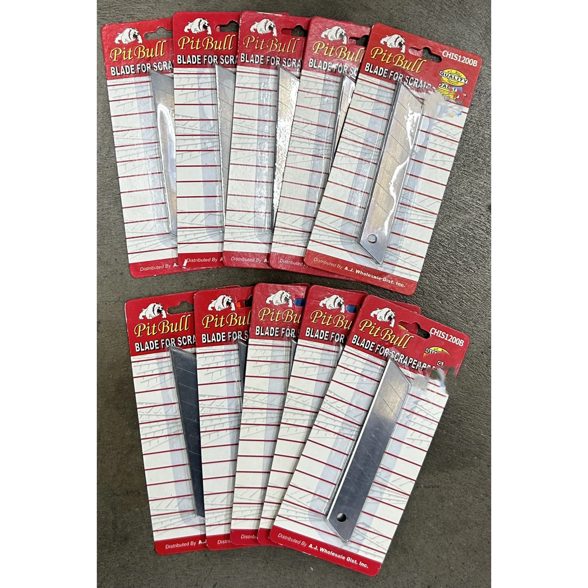 10 Packs of 4" Scraper Blades (60 total)