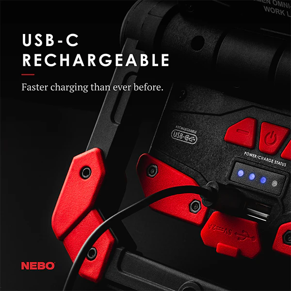 2,000 Lumen Omni-Directional USB-C Rechargeable Work Light - Image 6