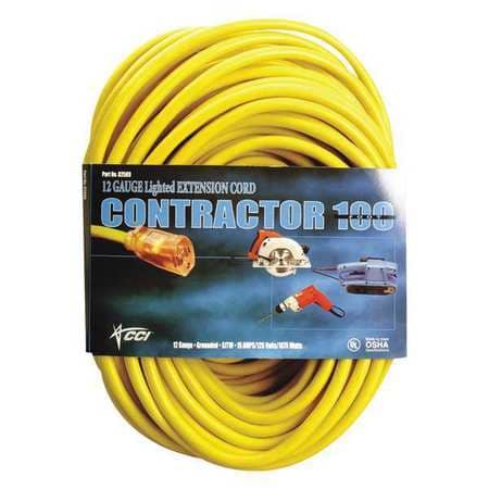 50 ft. 12/3 Vinyl Outdoor Extension Cord SJTW