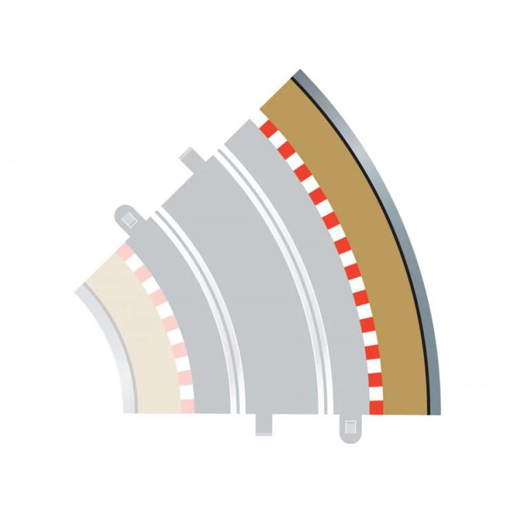 Scalextric C8228 Borders, Tan, Barriers, R2, 4pk