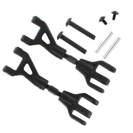 BS213-002 Plastic Front/Rear Upper Suspension Arm, Inner Hinge Pin, Outer Pivot Screw, Pin Screw (2pcs ea.)