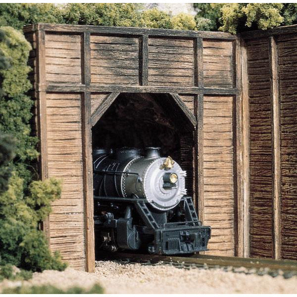 C1254 HO Single Tunnel Portal, Timber