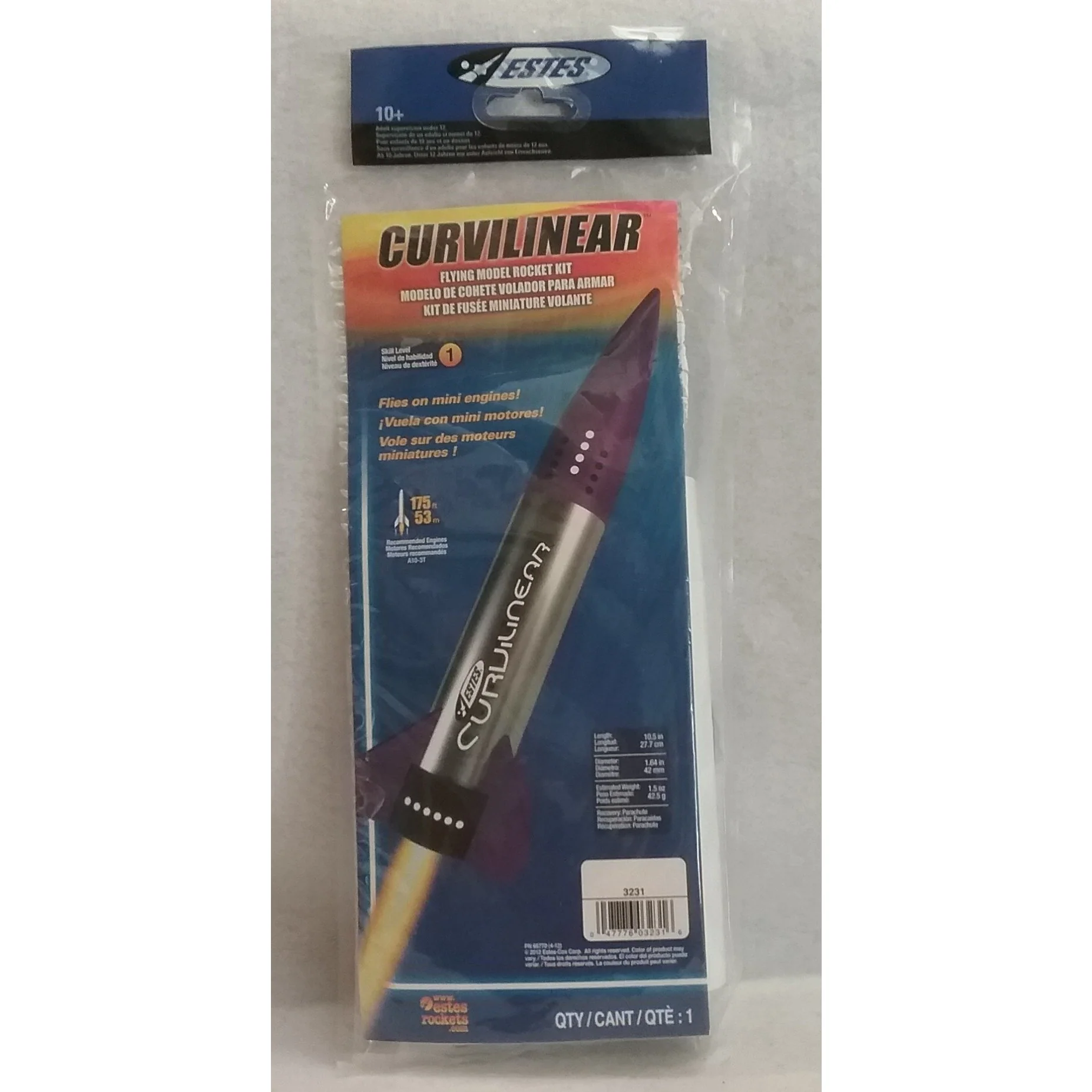 Estes Flying Model Rocket Kit Curvilinear