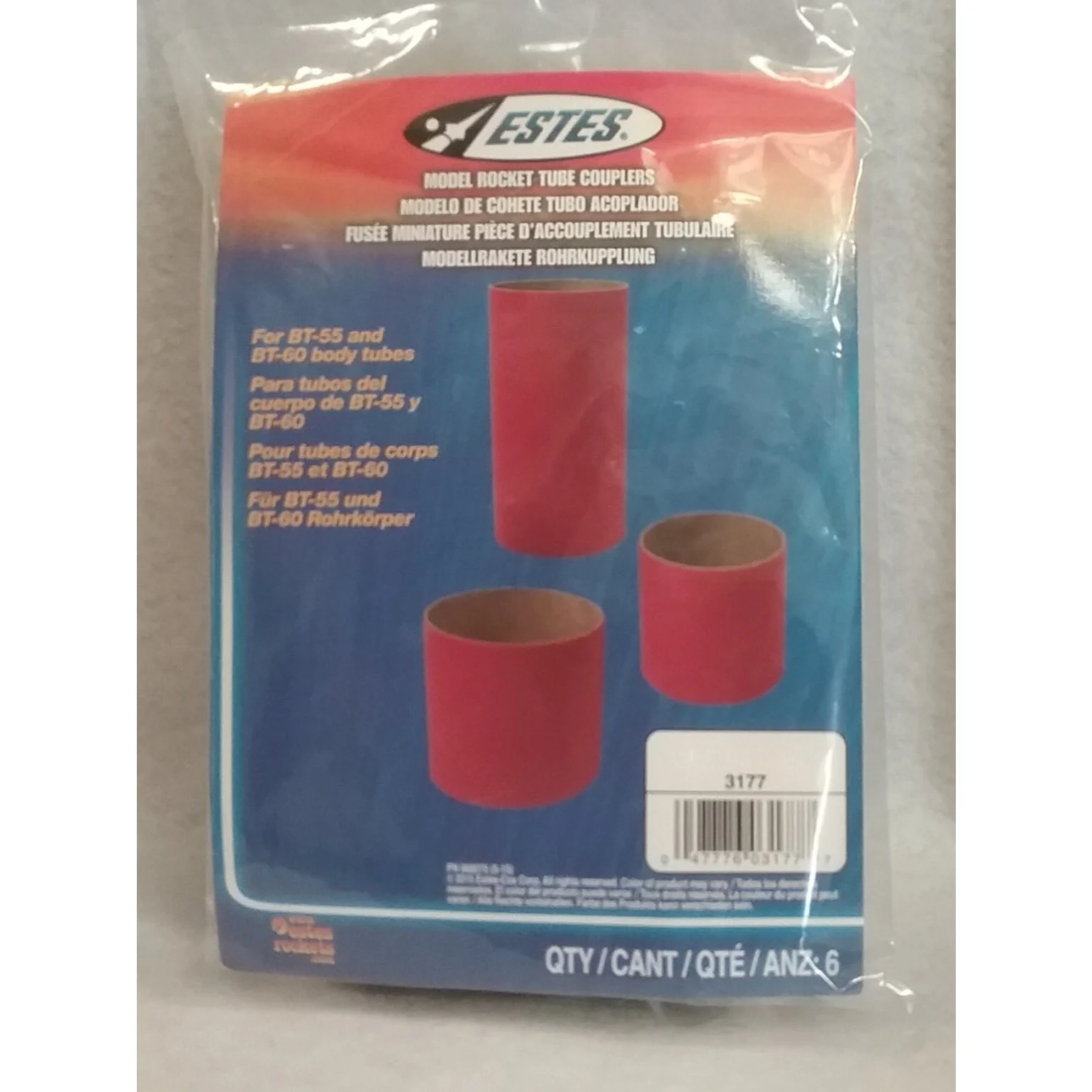 Estes Model Rocket Tube Couplers