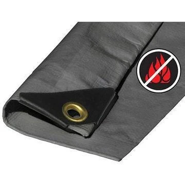 SILVER FIRE RETARDANT TARP-CHOOSE YOUR SIZE