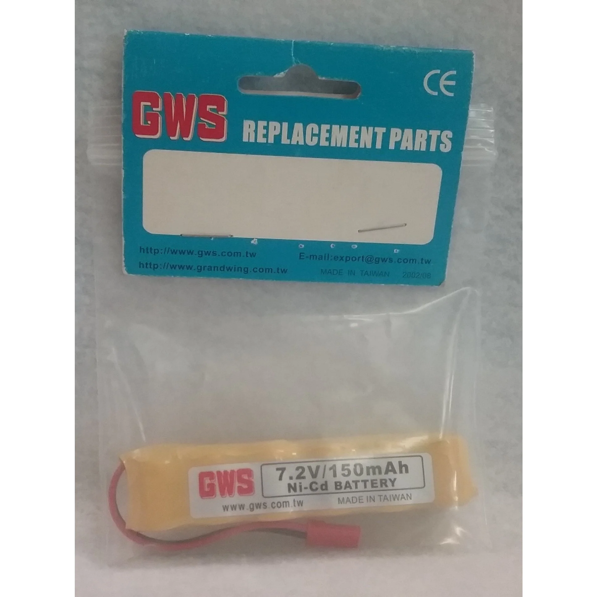 Grand Wing GWSBP6N150 7.2V 150mAh Ni-Cd Battery