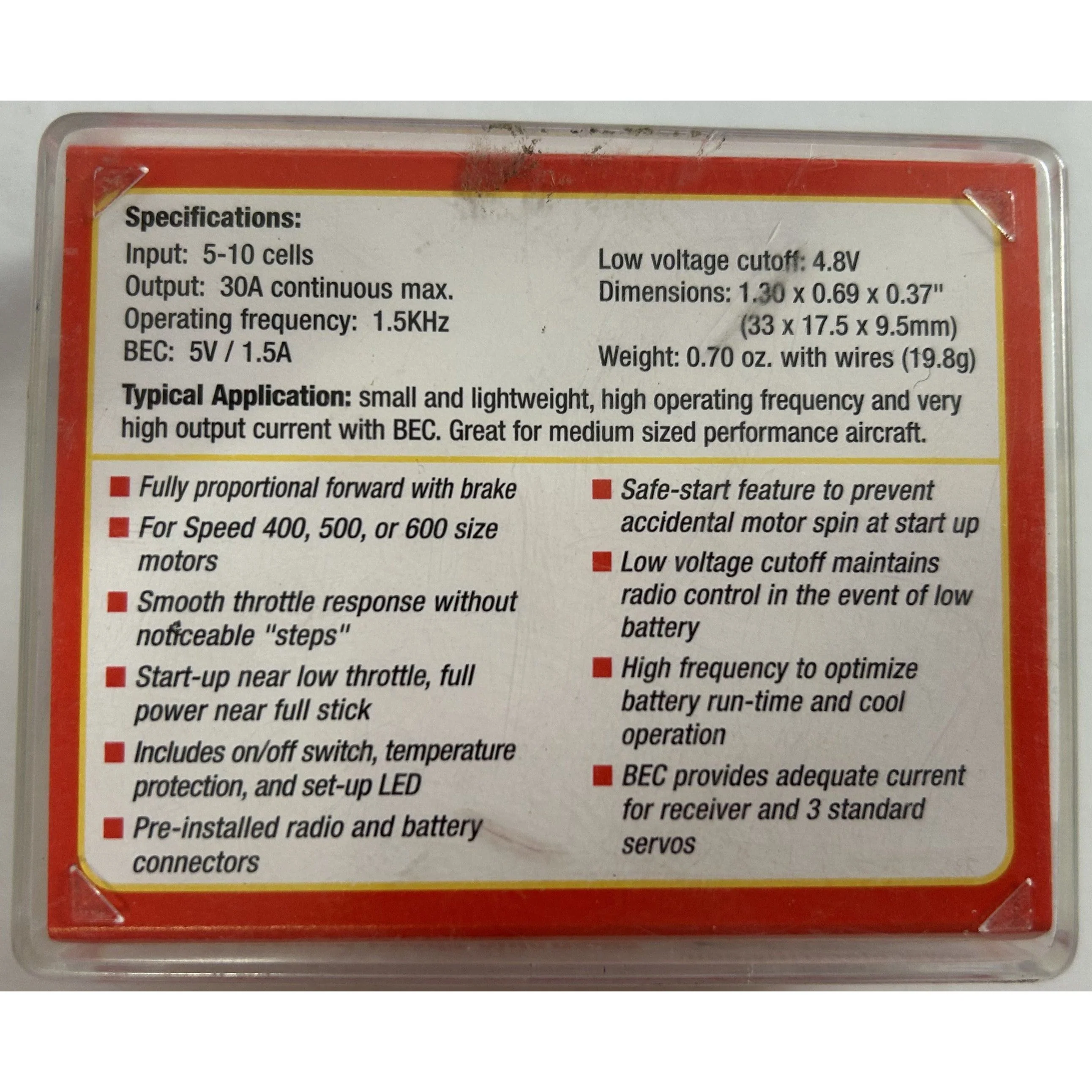 Great Plains Electric Fly GPMM2020 ESC with BEC - Image 2