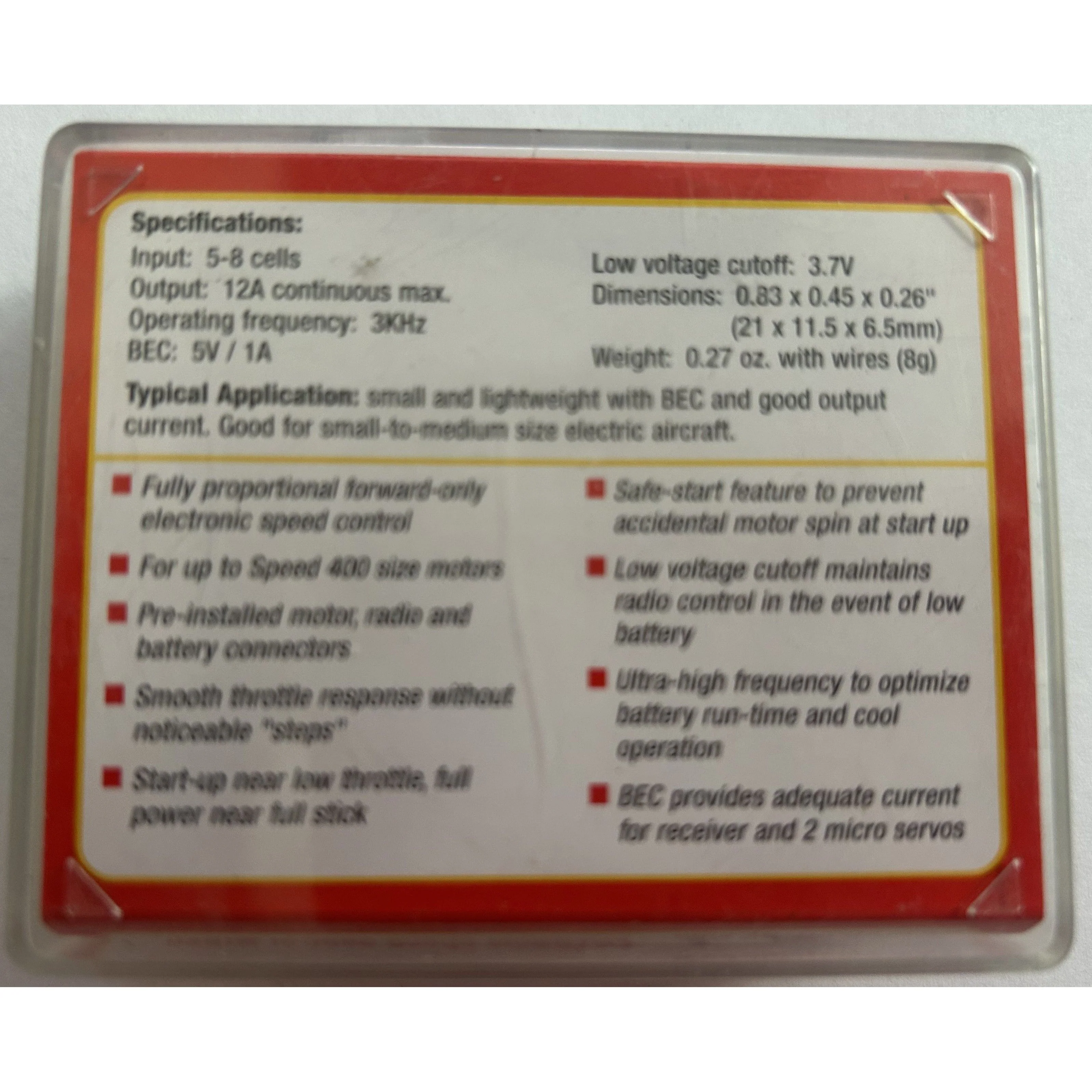 Great Plains Electric Fly GPMM2010 Micro High Frequency ESC with BEC - Image 2