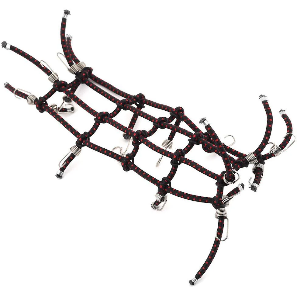 Hot Racing 1/10 Scale Cargo Net (Black/Red)