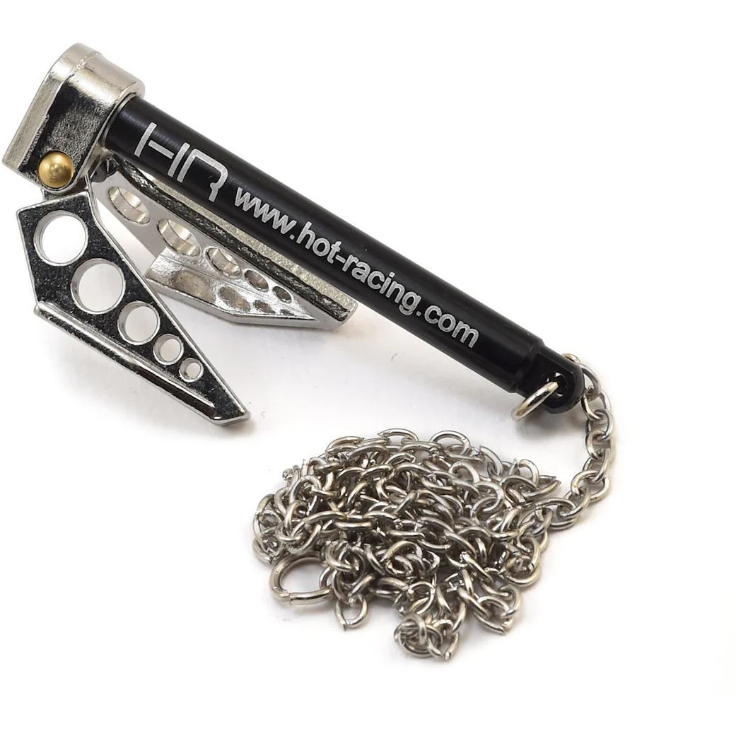Hot Racing 1/10 Scale Portable Fold Up Winch Anchor (Silver/Black)