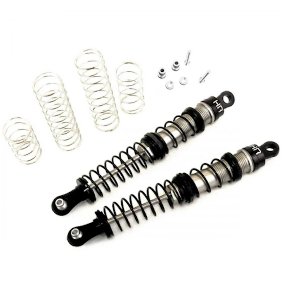 Hot Racing 126mm Aluminum Double Spring Shock Set (Black)