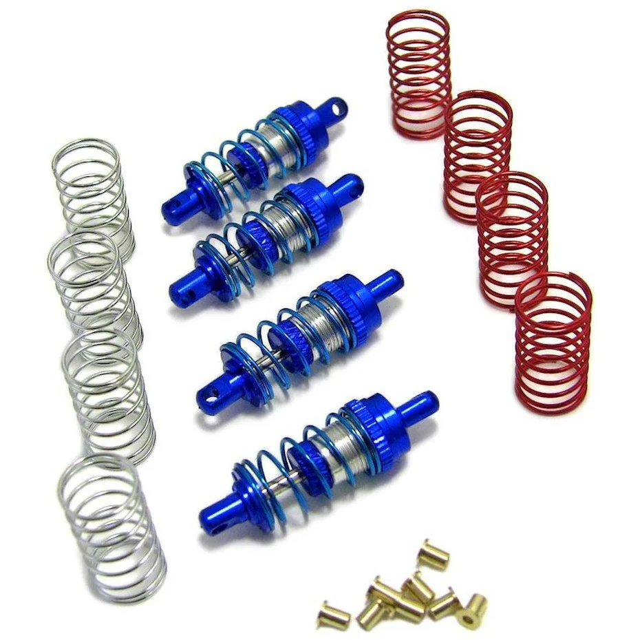 Hot Racing 32mm Aluminum Shock Absorber Set (Blue)