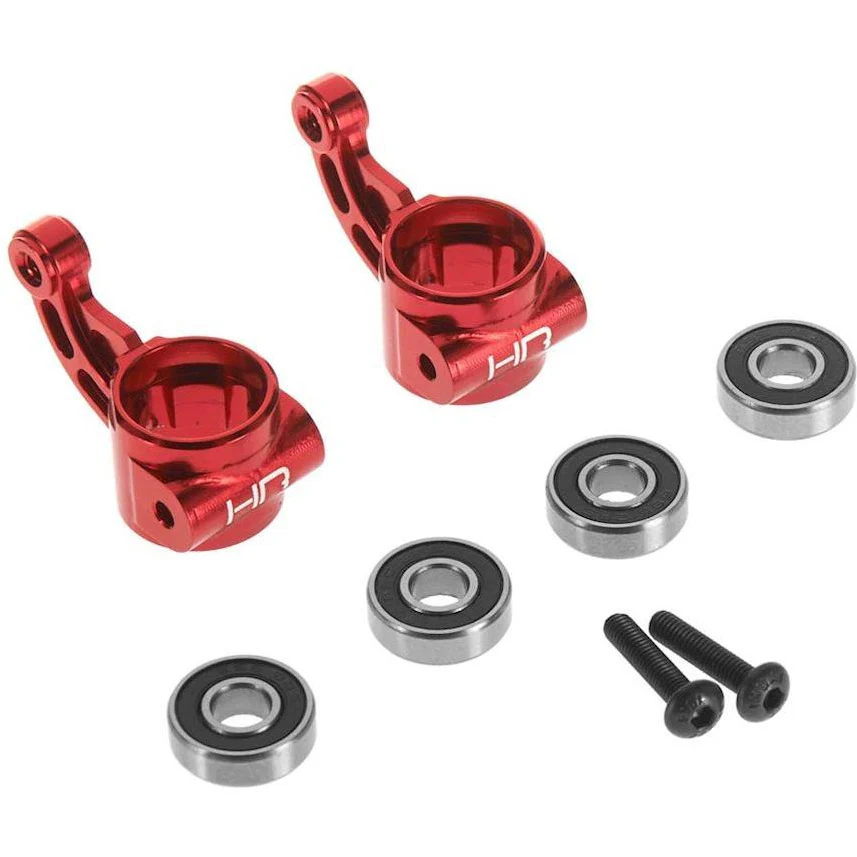 Hot Racing Alum Oversize Bearing Knuckle (Red) Arrma 2WD