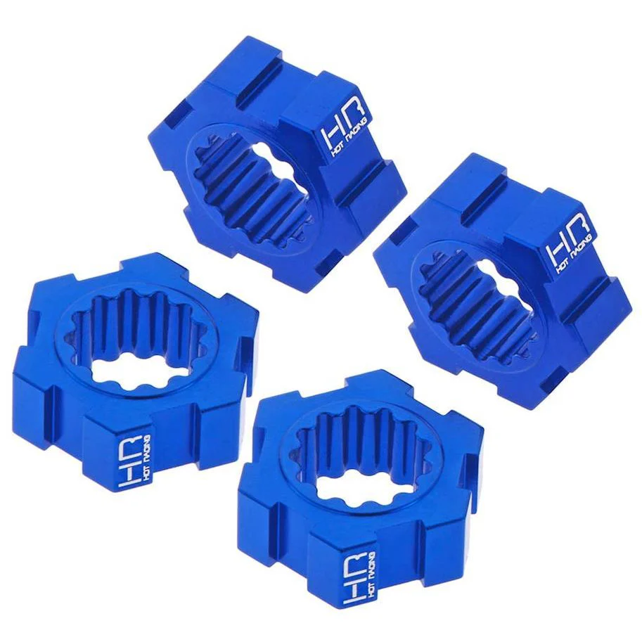 Hot Racing Aluminum 24mm Hex Hub Blue X-Maxx