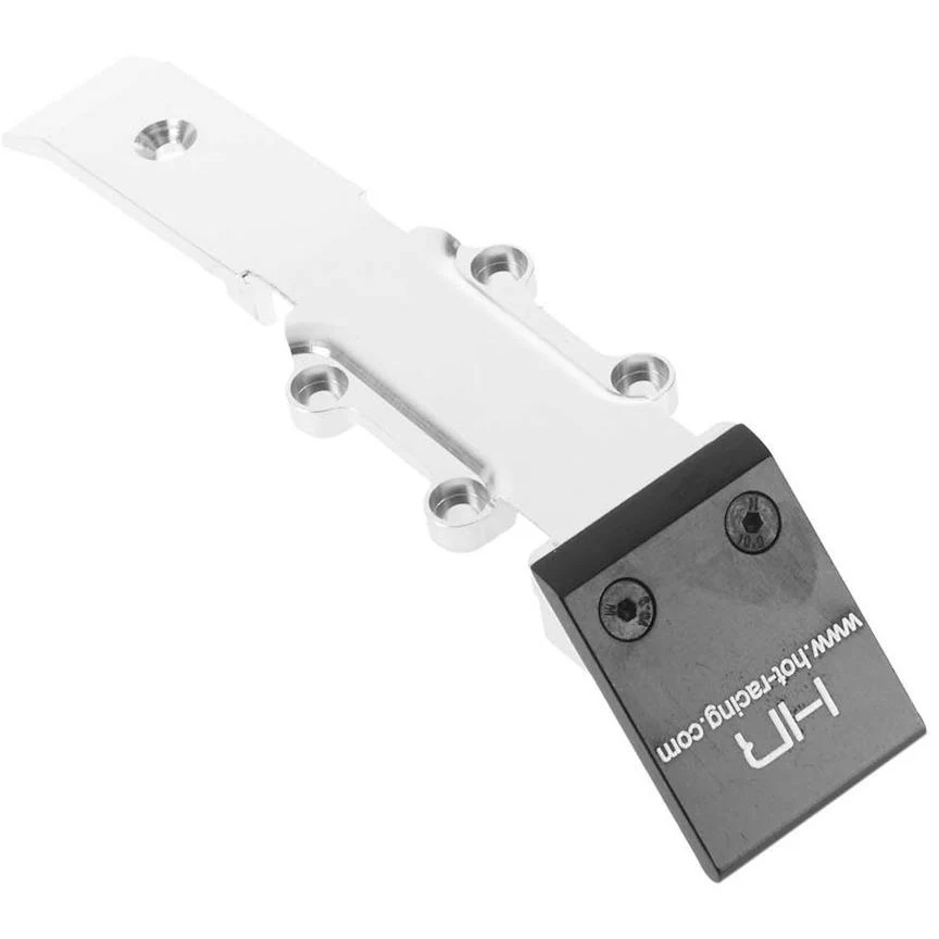 Hot Racing Aluminum Front Skid Plate Mini Bumper Silver