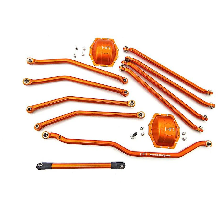 Hot Racing Aluminum Orange Link Set Wraith/Ridgecrest