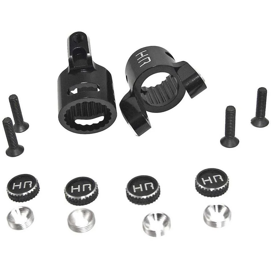 Hot Racing Black Aluminum C-Hubs XR10 Wraith