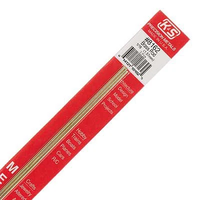 K&S 8162 1/16" Brass Rod (1.57mm) (3)