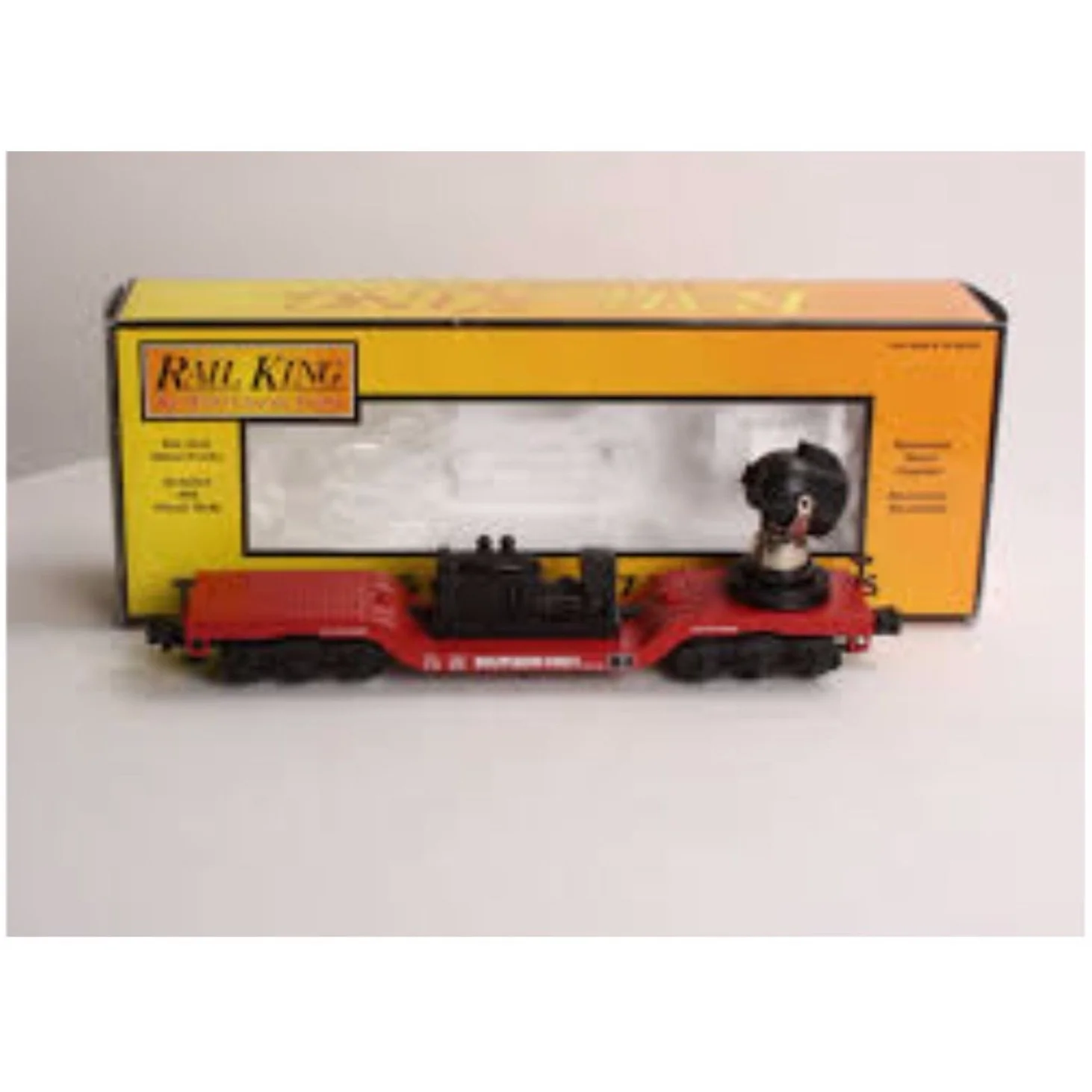 MTH 3-rail Southern Depressed Flatcar w/Operating Searchlight