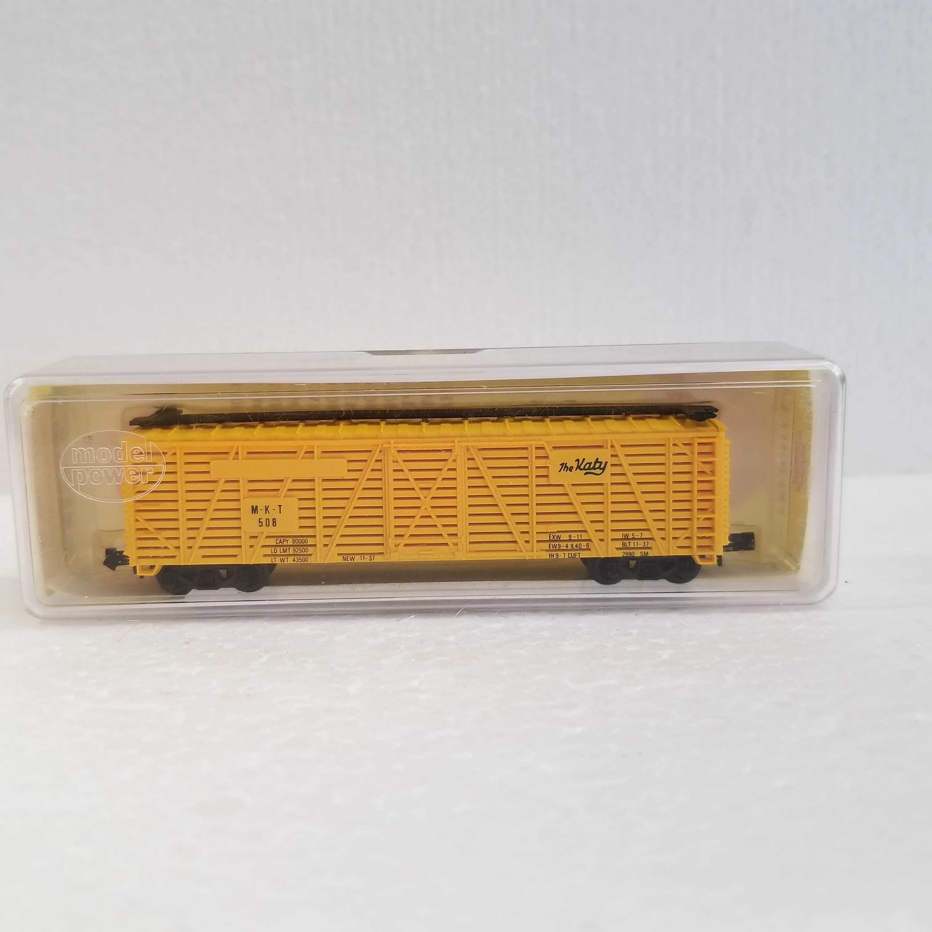 N Scale Model Power No.3075 50' Stock Car M.K.T. No.508 - Image 3