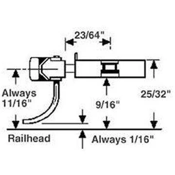 O Coupler/Metal Box, 23/64" Center (1pr)