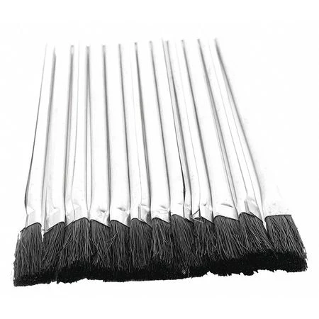 PERFORMANCE TOOL 8-1/2"H x 2-13/64"W x 0.3"D, Acid Brushes, 12 Pcs.