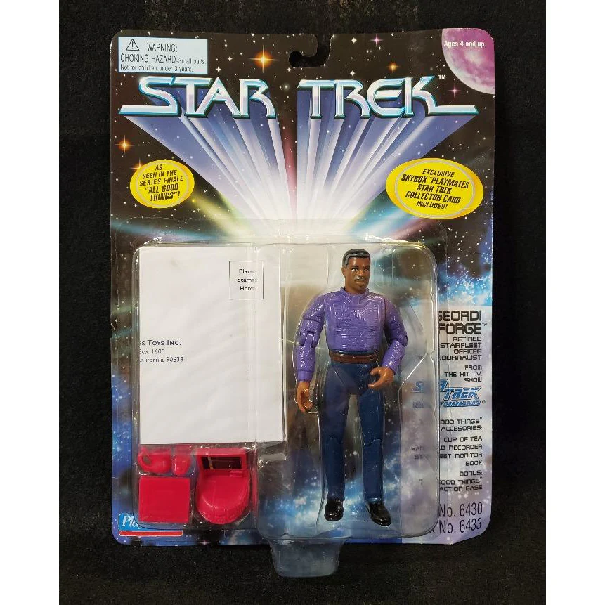 Playmates 6433 Star Trek Next Generation Geordi LaForge, Retired Officer & Journ