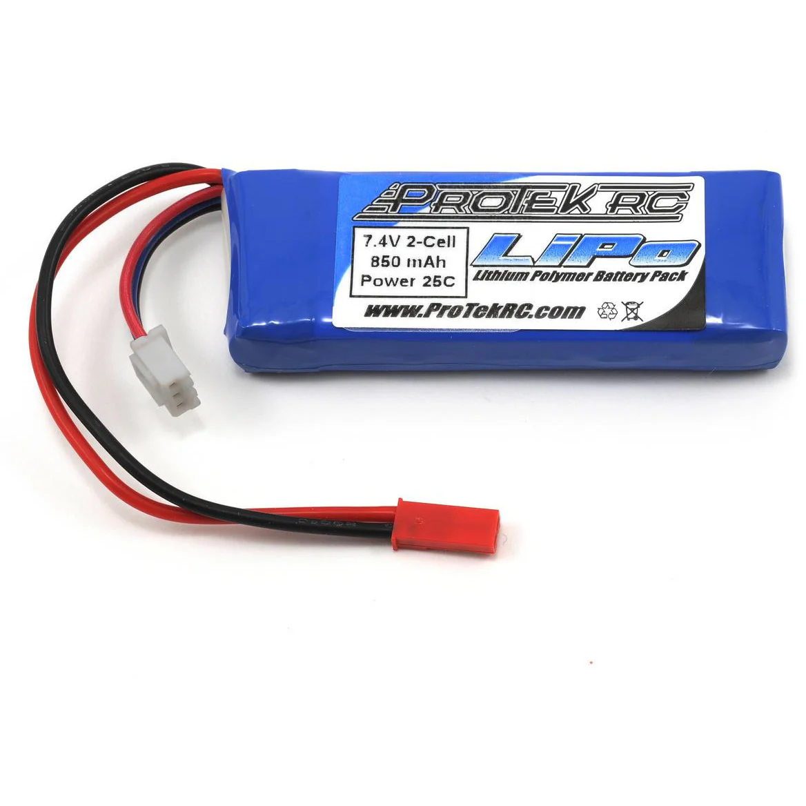 ProTek RC 2S "Supreme Power" LiPo 25C Battery (7.4V/850mAh)