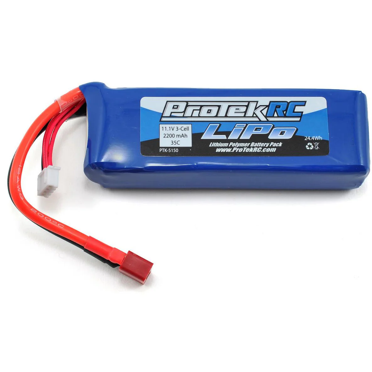 ProTek RC 3S 35C Supreme Power LiPo Battery (11.1V/2200mAh) (Engine Heater)