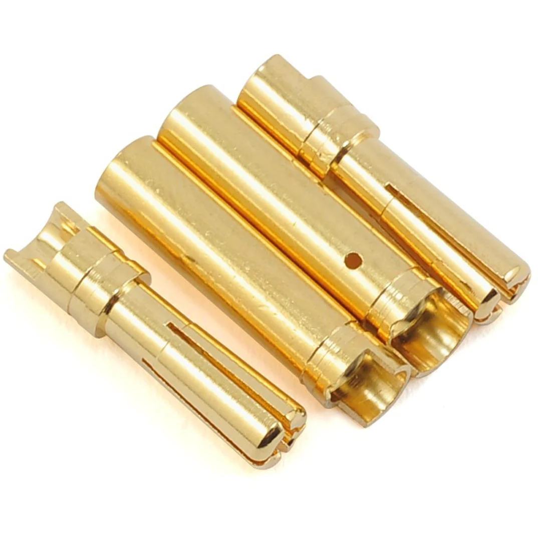 ProTek RC 4.0mm "Super Bullet" Solid Gold Connectors (2 Male/2 Female)