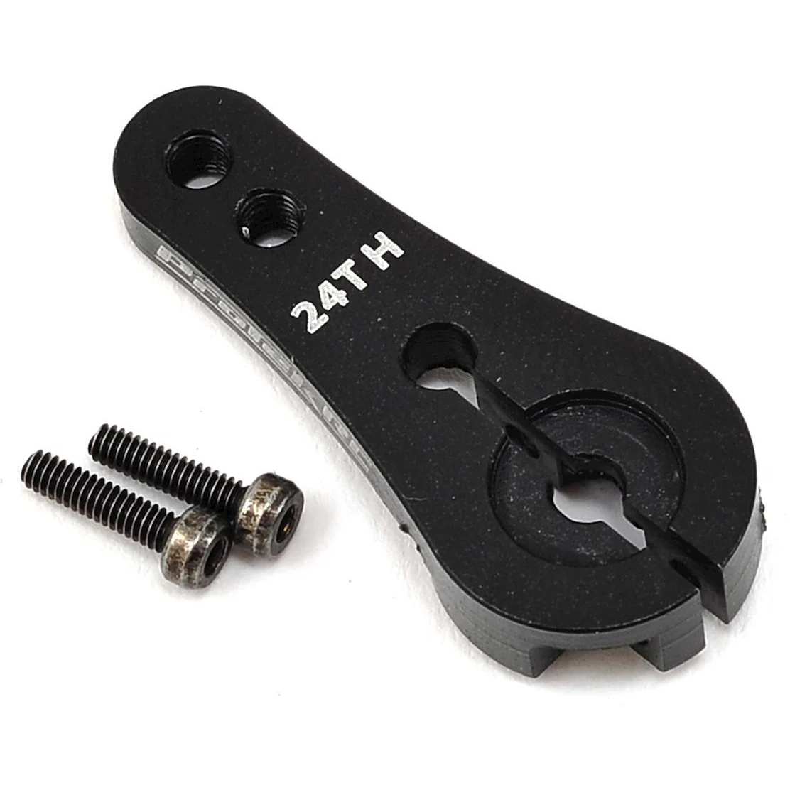 ProTek RC 4mm Aluminum Long Clamping Servo Horn (Black) (24T-Hitec)