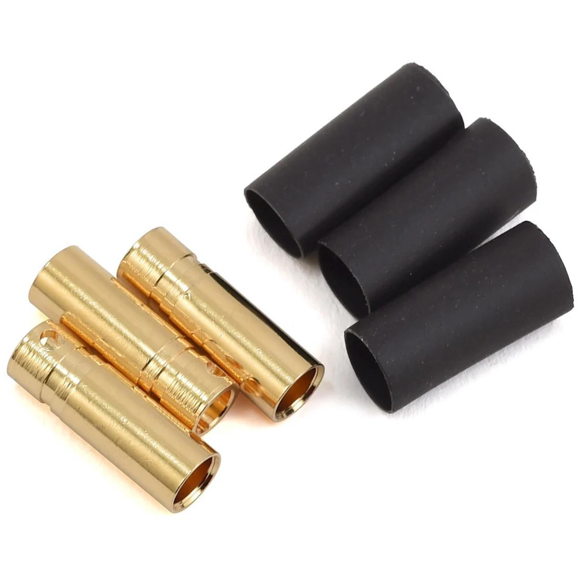 ProTek RC 4mm Short Female Bullet Connector w/Shrink Tube (3)