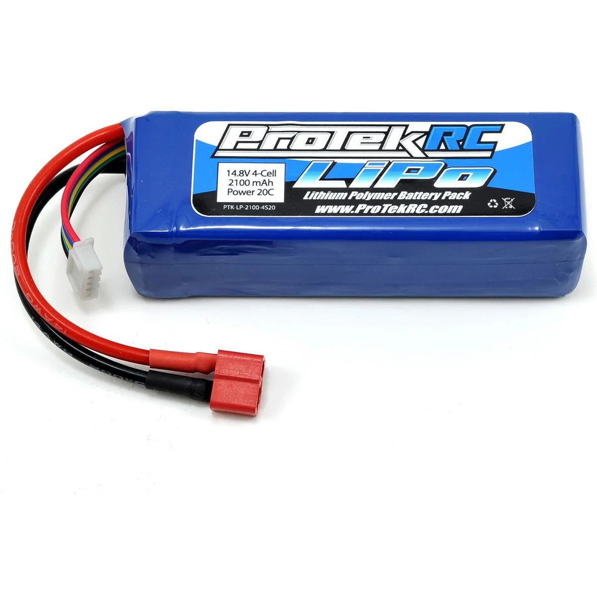 ProTek RC 4S LiPo 20C Battery Pack (14.8V/2100mAh) (Starter Box)