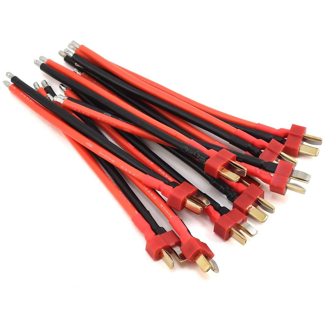 ProTek RC Bulk Pack T-Style Male Pigtail (10) (14awg)