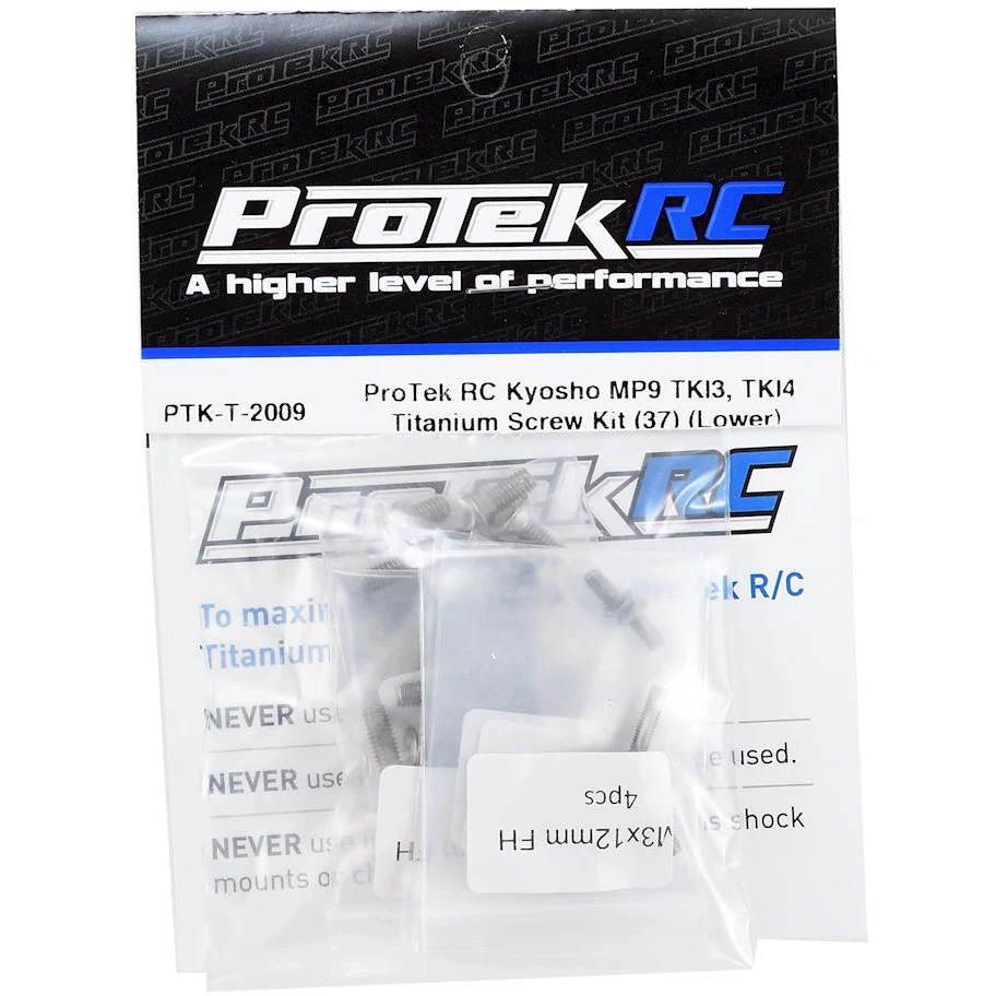 ProTek RC Kyosho MP9 TKI3, TKI4 Titanium Screw Kit (37) (Lower)