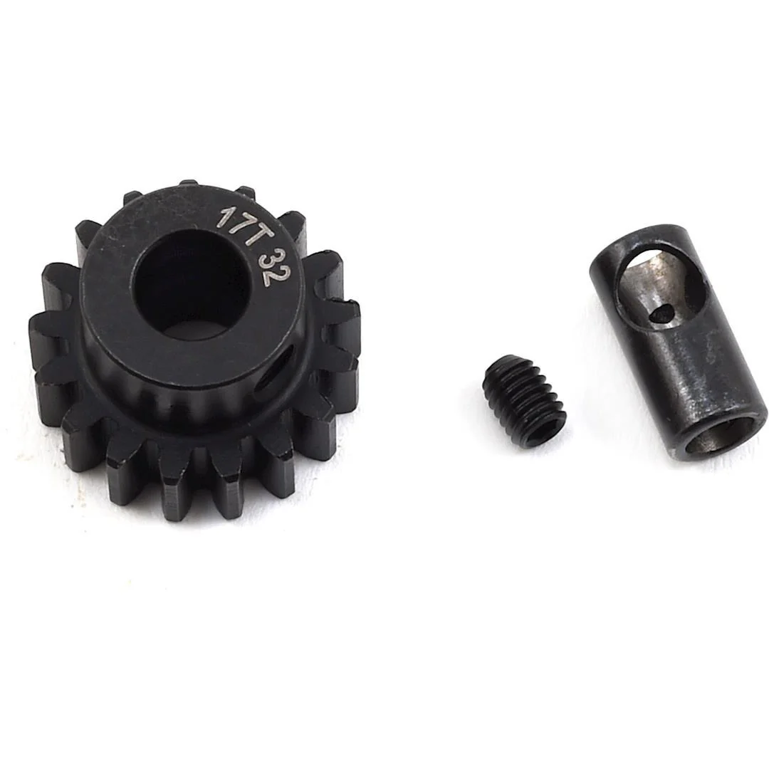 ProTek RC Steel 32P Pinion Gear w/3.17mm Reducer Sleeve (Mod .8) (5mm Bore) (17T)