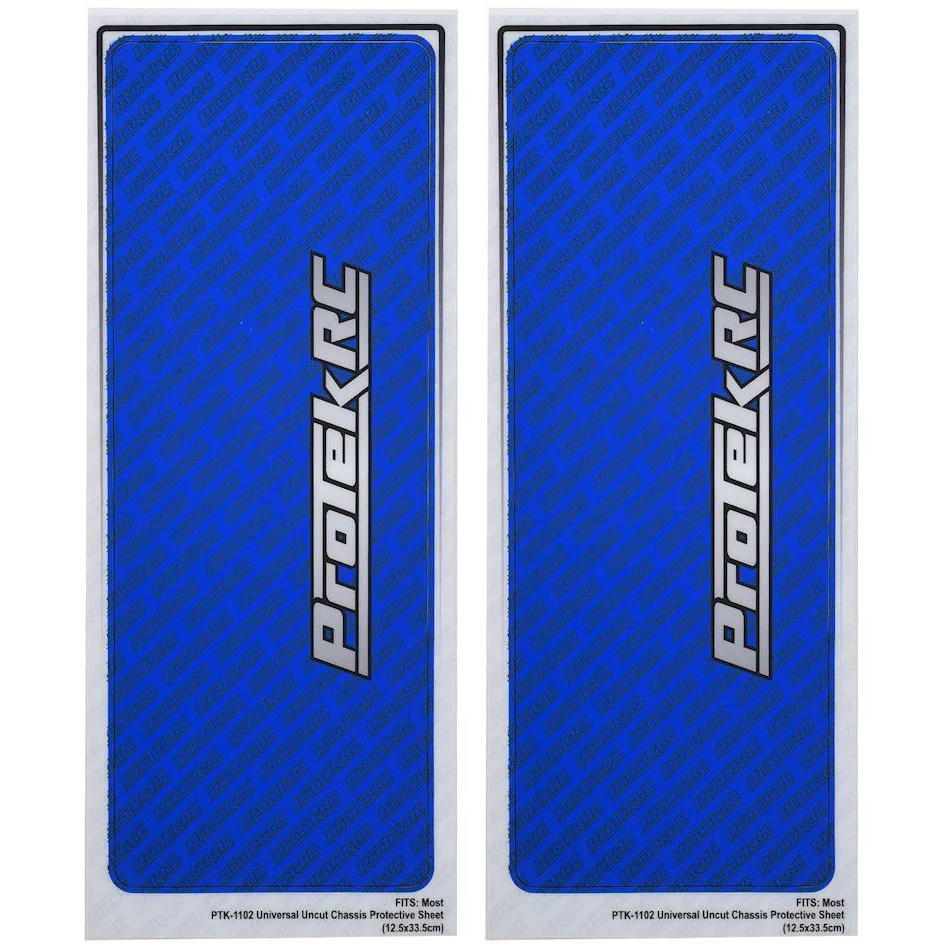 ProTek RC Universal "Thick" Chassis Protective Sheet (Blue) (2)