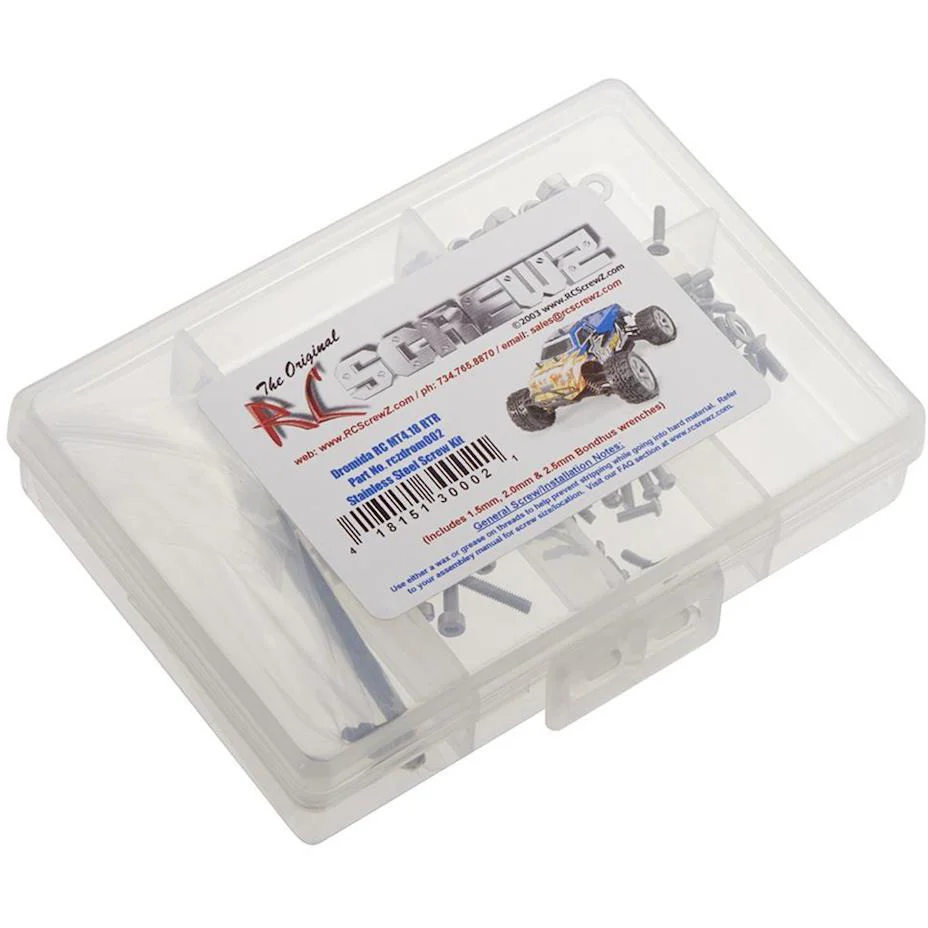 RC Screwz DROM002 SS Screw Kit Dromida MT4.18 RTR