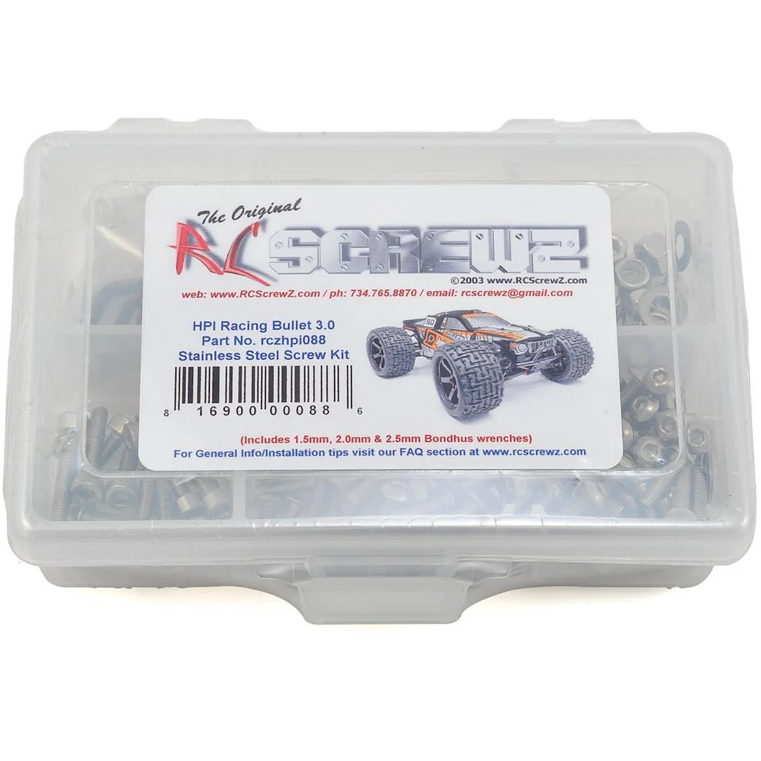 RC Screwz HPI Bullet 3.0 Stainless Steel Screw Kit