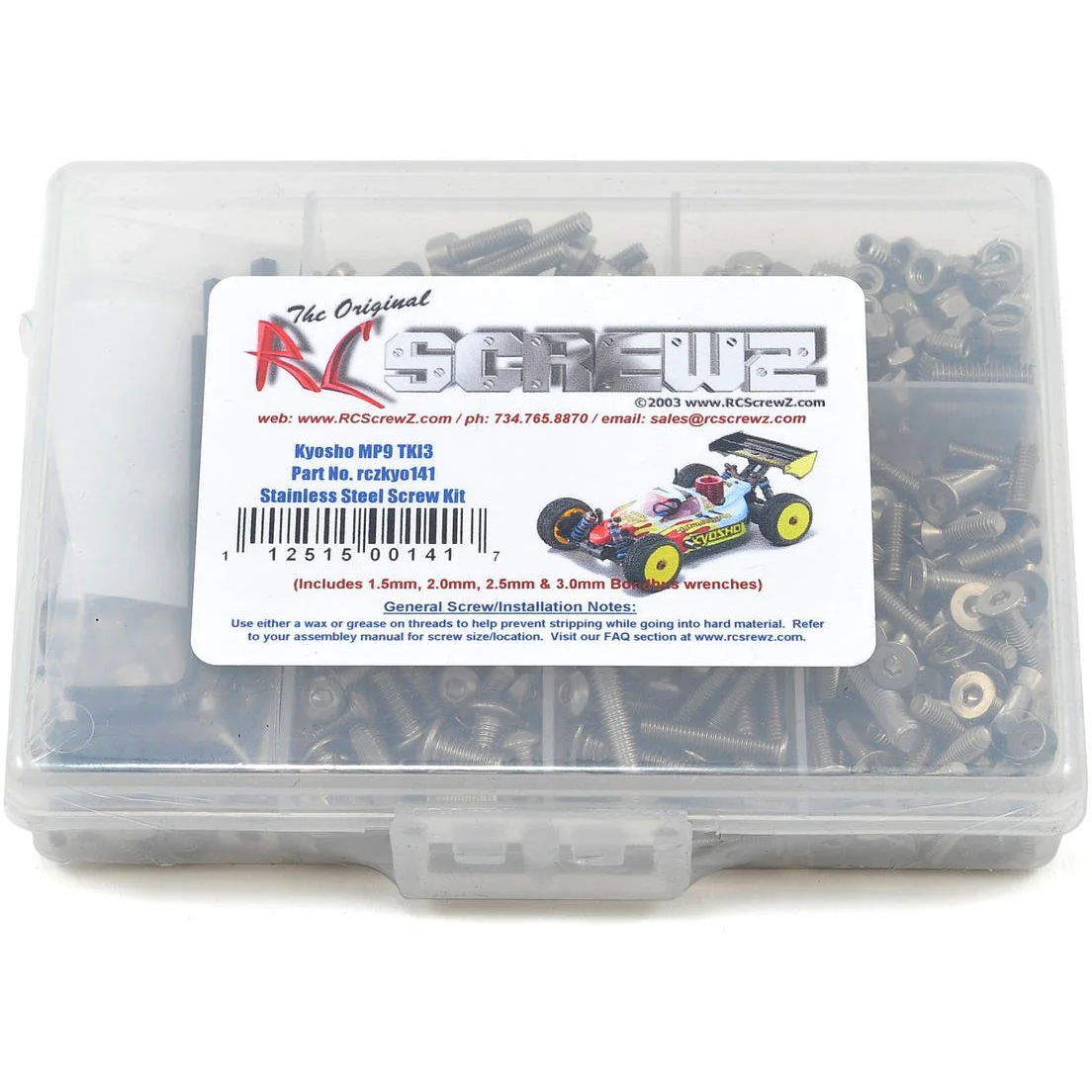 RC Screwz Kyosho MP9 TKI3 Buggy Stainless Steel Screw Kit