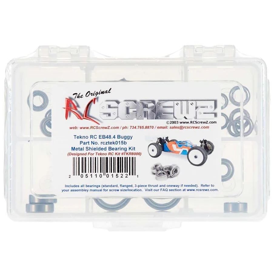 RC Screwz Metal Shielded Bearing Kit EB48.4 Buggy 1/8