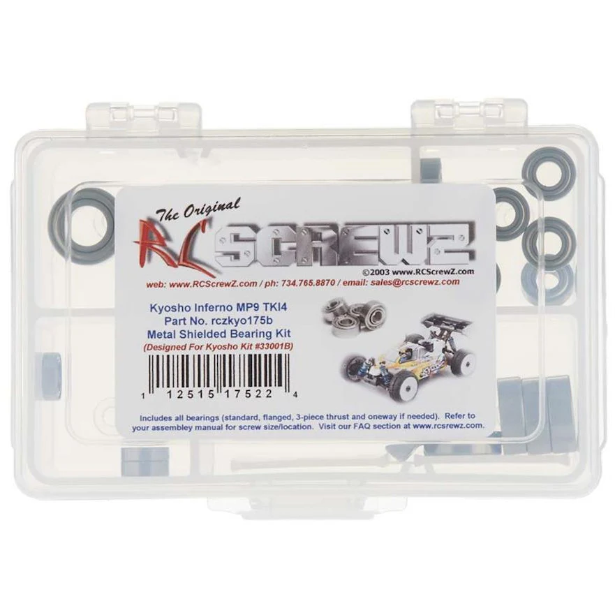 RC Screwz Metal Shielded Bearing Kit Kyosho MP9 TKI4