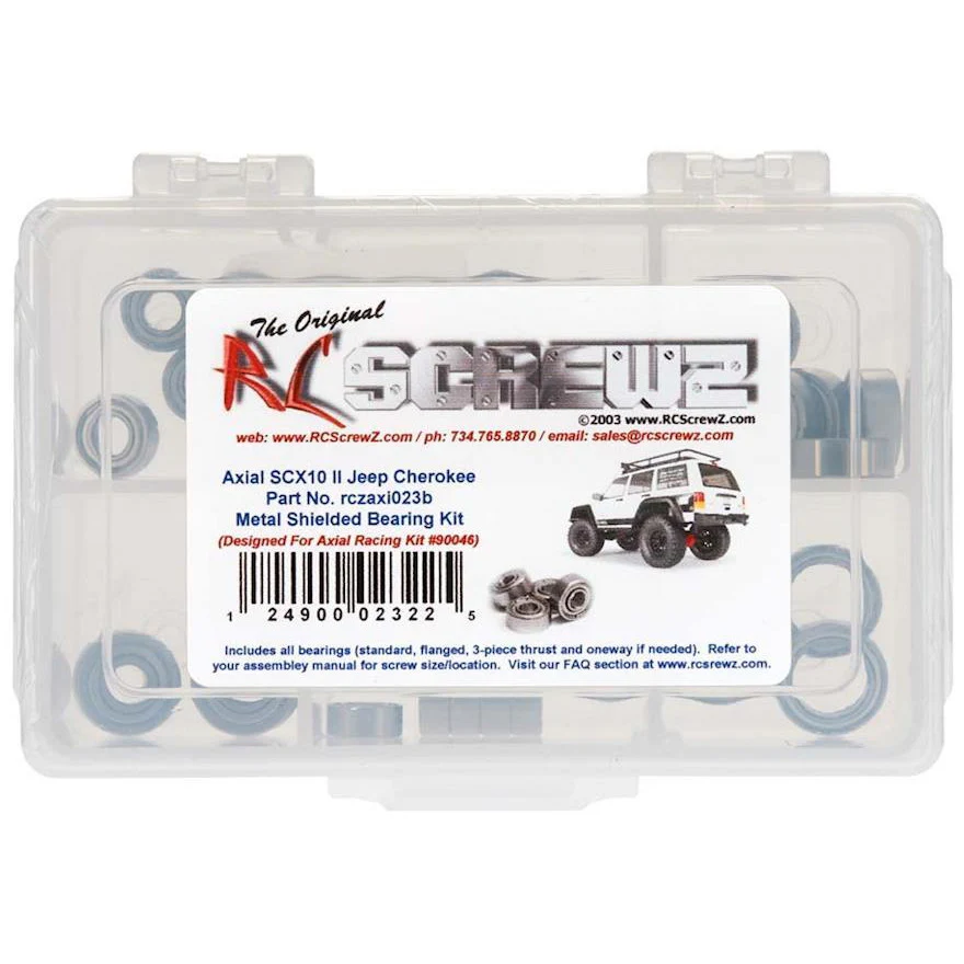 RC Screwz Metal Shielded Bearing Kit SCX10 II Jeep Cherok