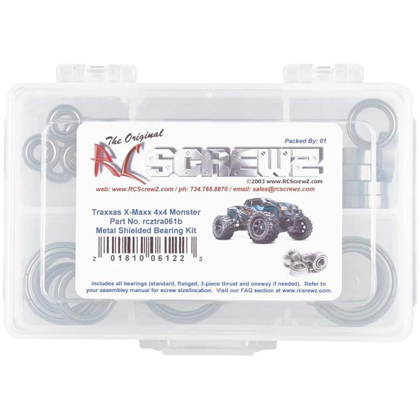 RC Screwz Metal Shielded Bearing Kit Traxxas X-Maxx