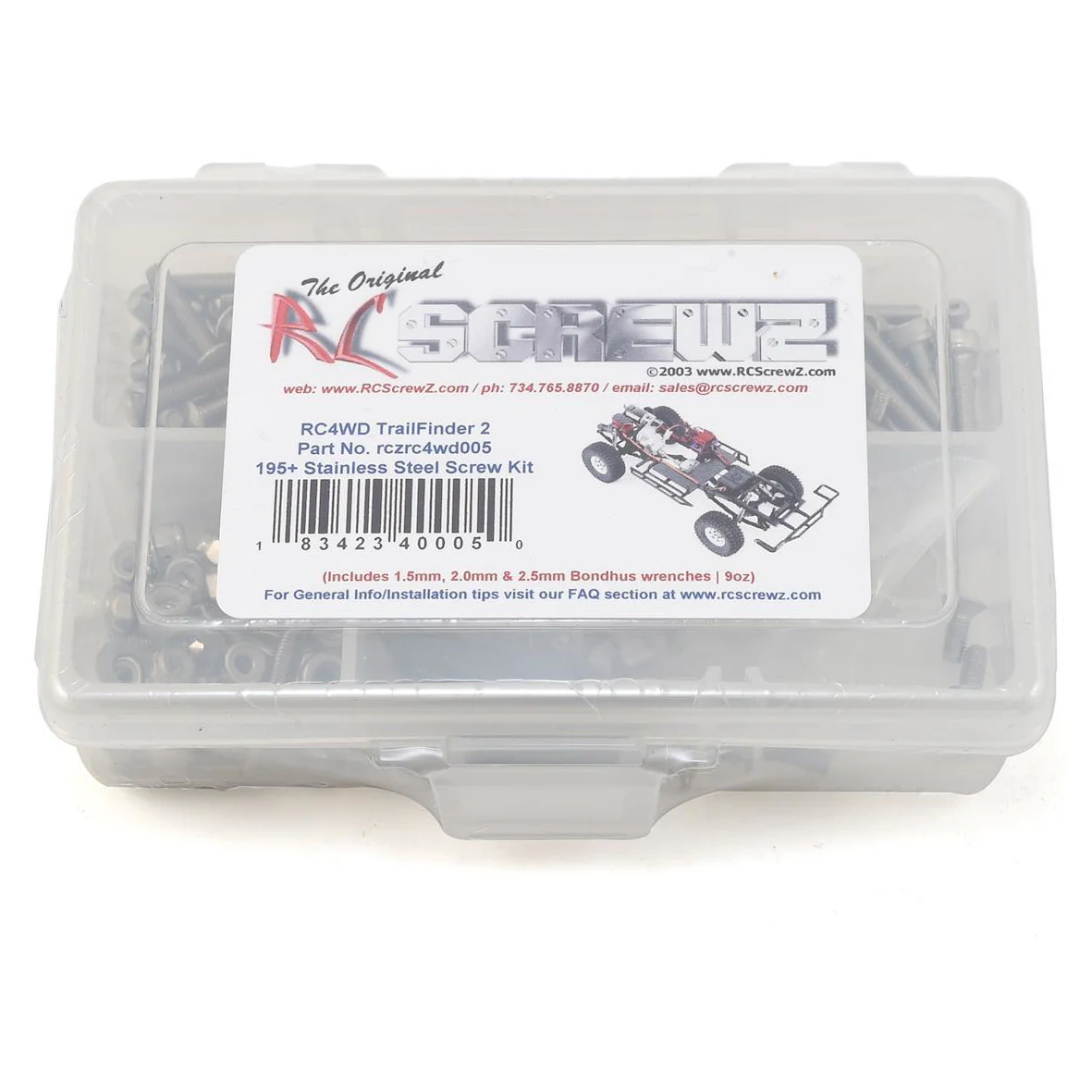 RC Screwz RC4WD Trail Finder II Stainless Steel Screw Kit