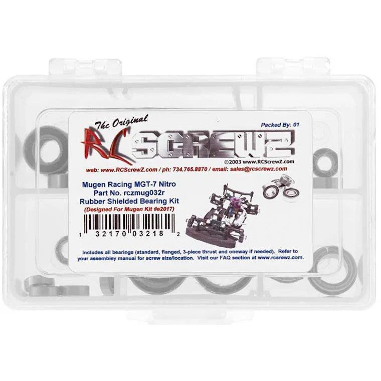 RC Screwz Rubber Shielded Bearing Kit MGT7 Nitro