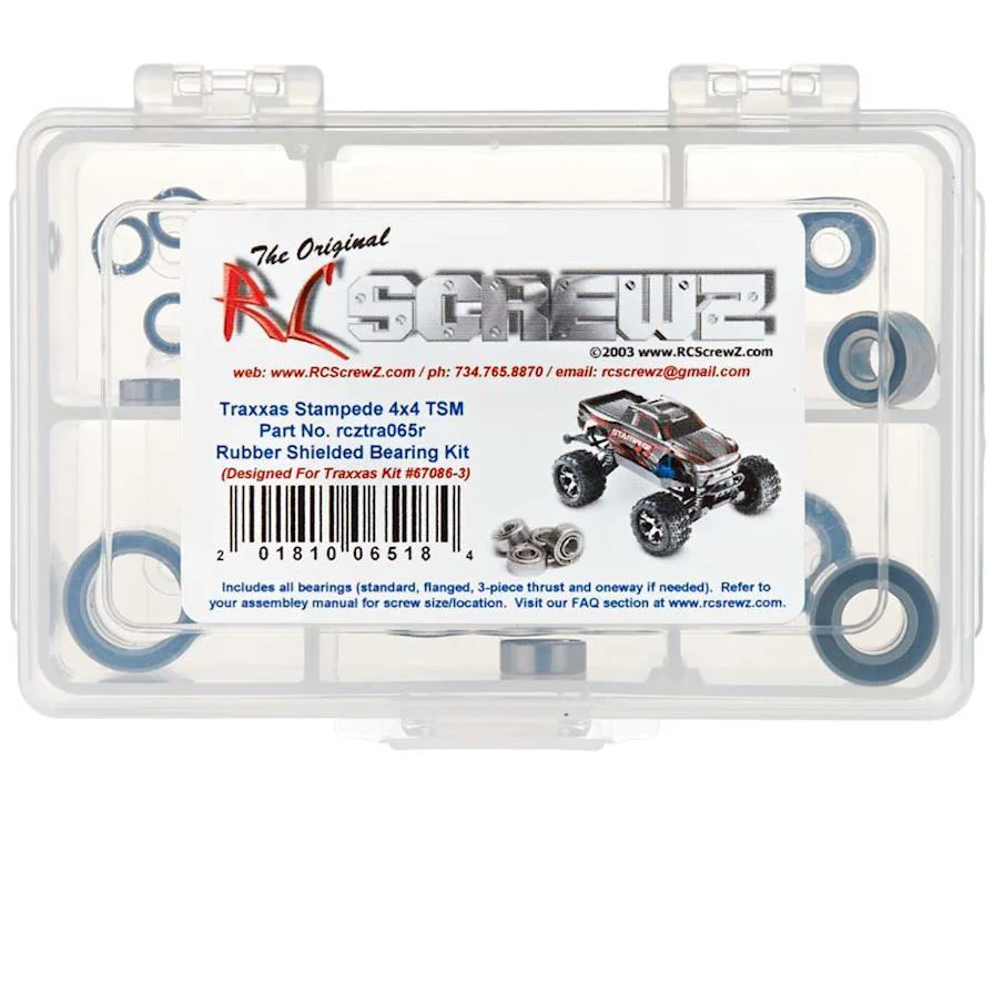 RC Screwz Rubber Shielded Bearing Kit Stampede 4x4 TSM