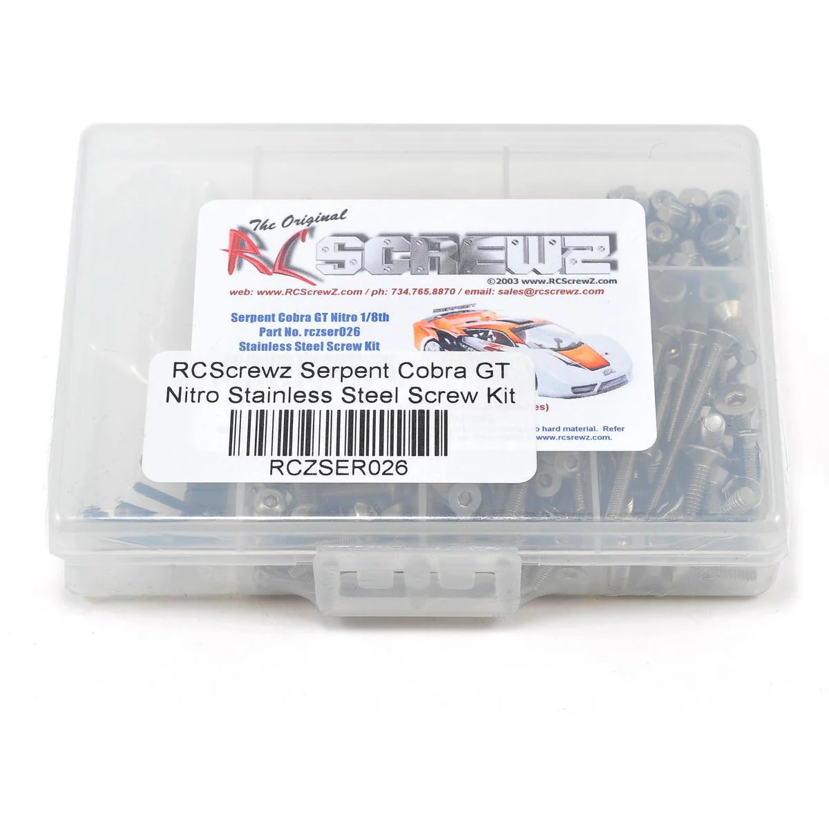 RC Screwz Serpent Cobra GT Nitro Stainless Steel Screw Kit
