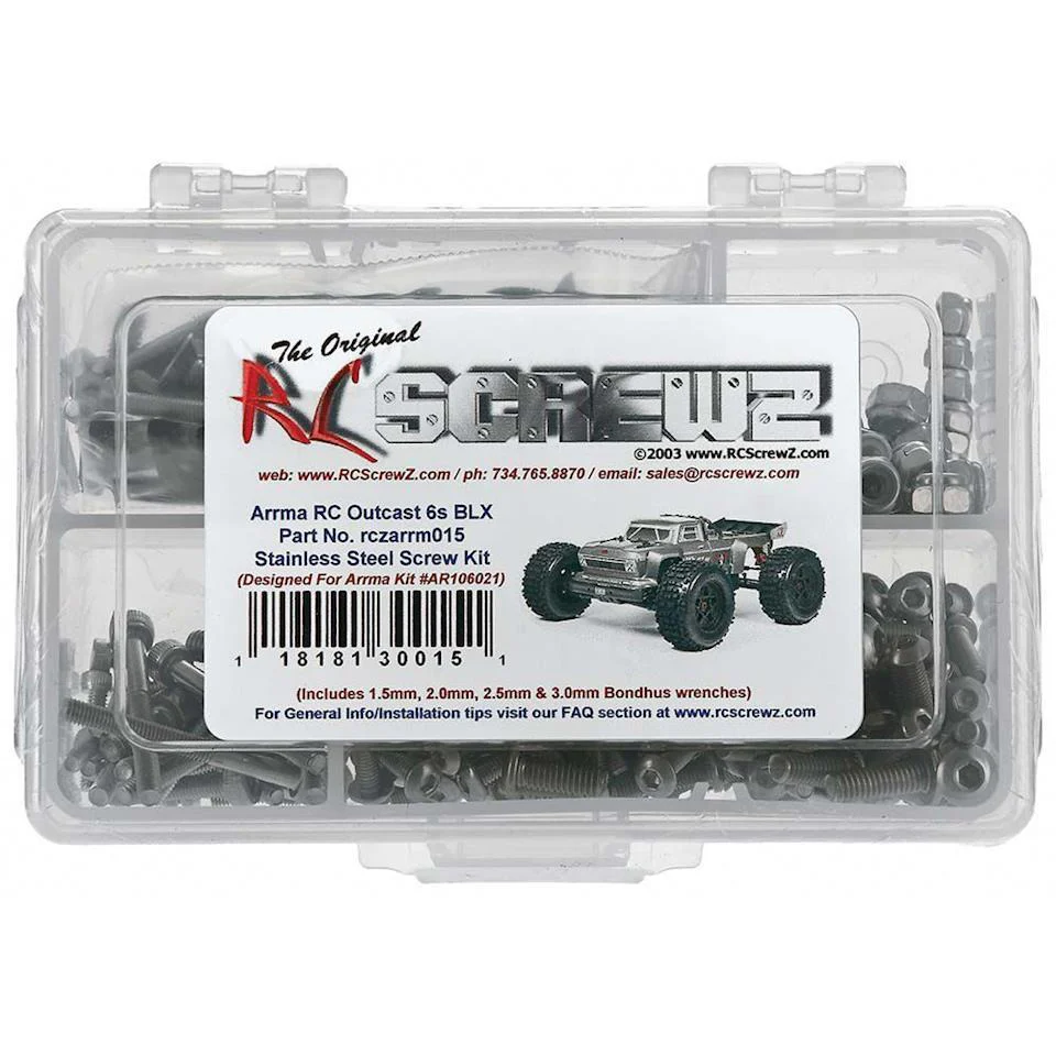 RC Screwz Stainless Steel Screw Kit ARA Outcast 6S BLX